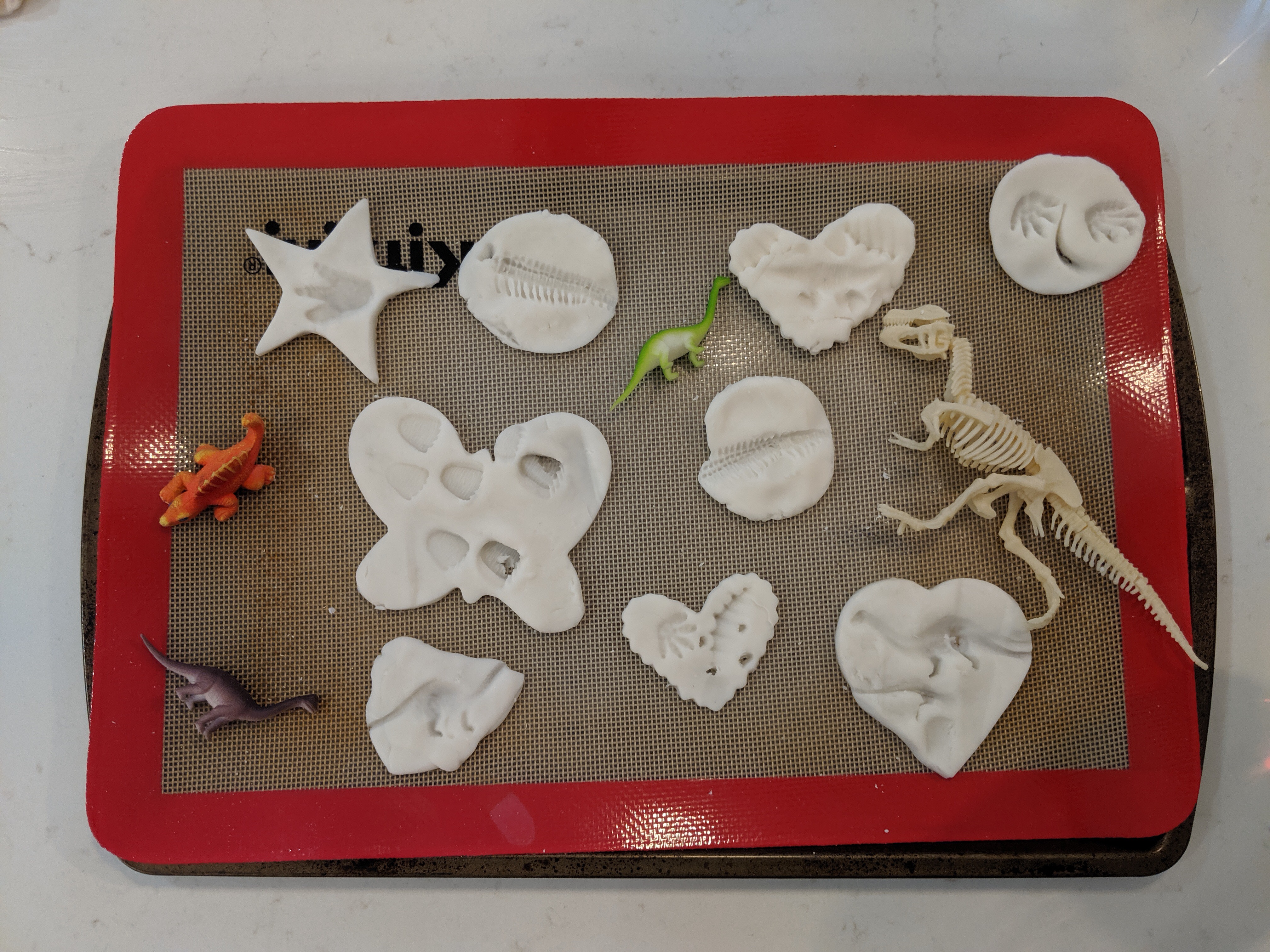 Homemade Clay-Dough & Fossils - MommyLexi